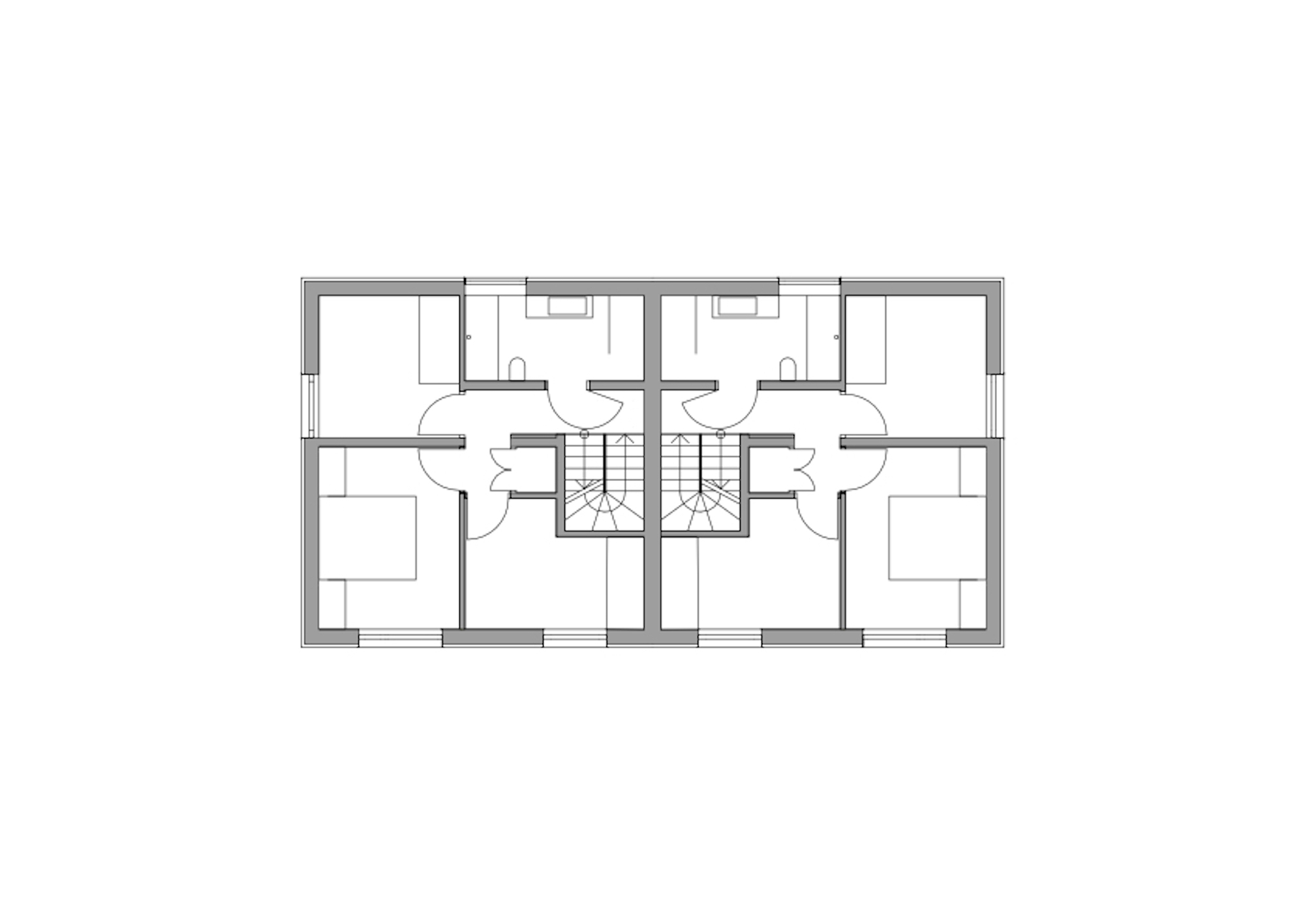 Doppelhaus kompakte Planung