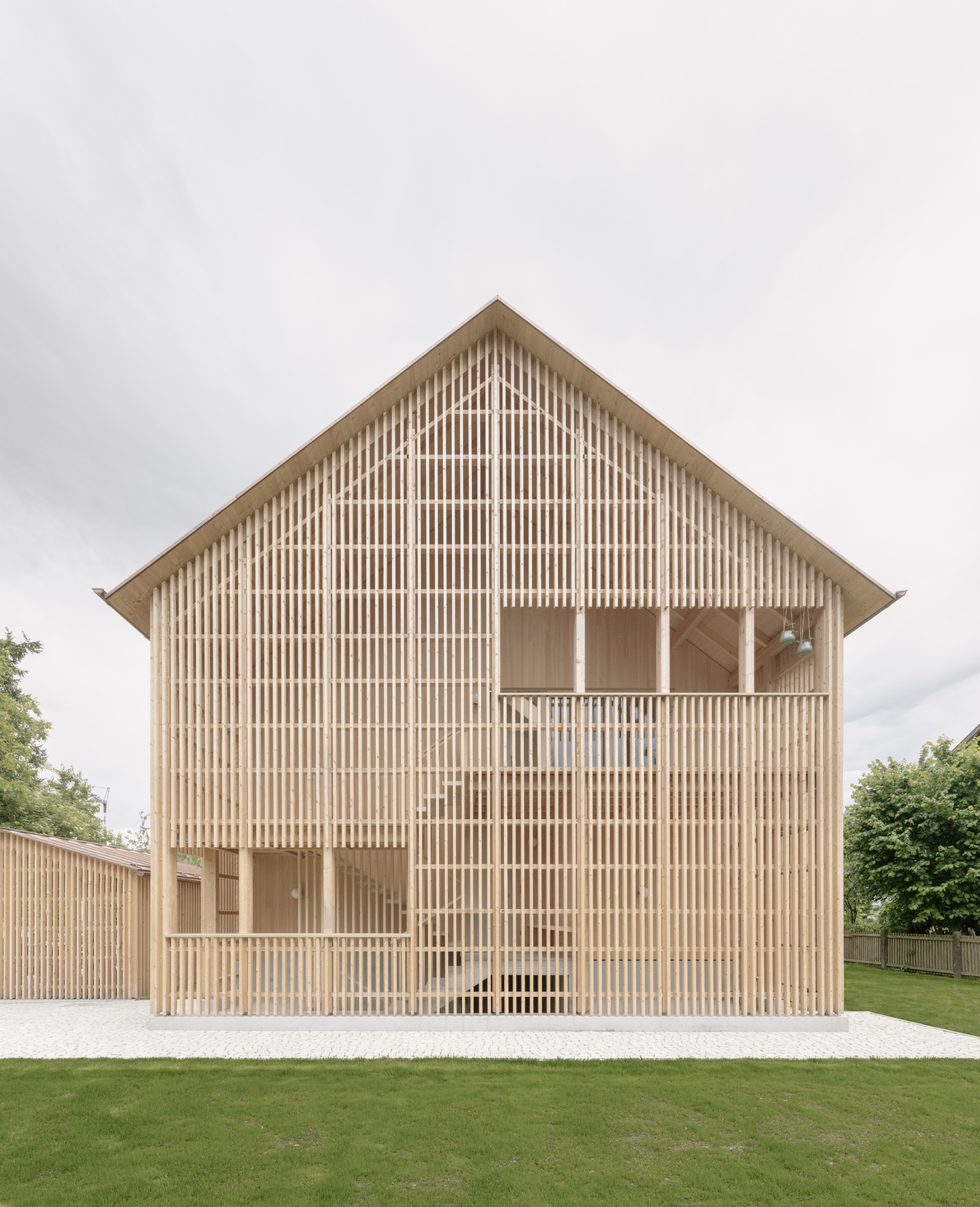 Holzfassade Abstrakt