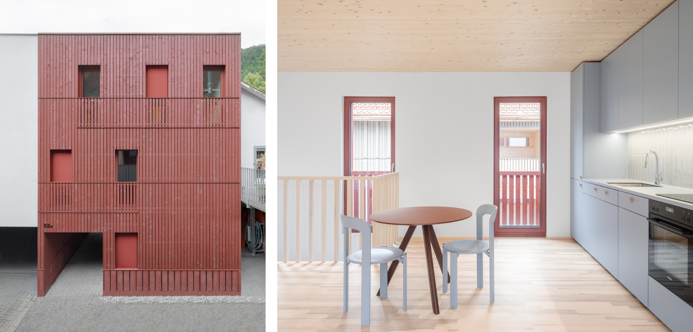 Schadenbauer Quartiersentwicklung Verdichtung Holzbau Fassade Maisonette